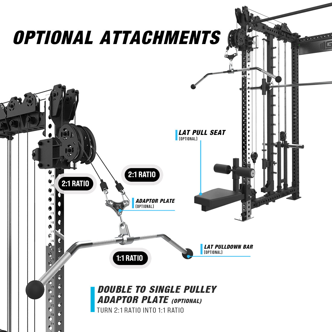 optional attachments