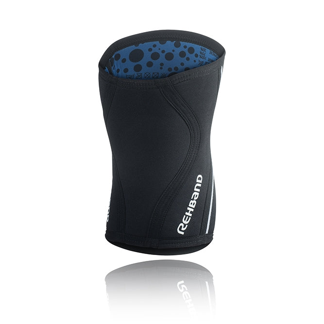 Rehband 5mm Knee Sleeve in Black: Back View