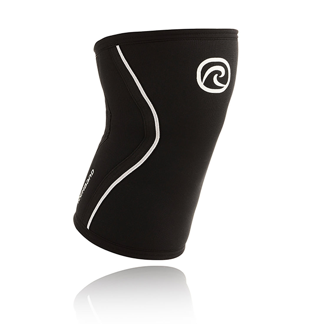 Rehband 5mm Knee Sleeve in Black: Front View