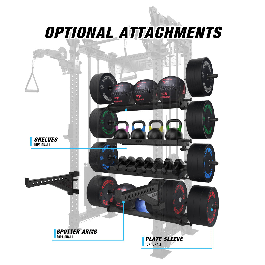 optional attachments