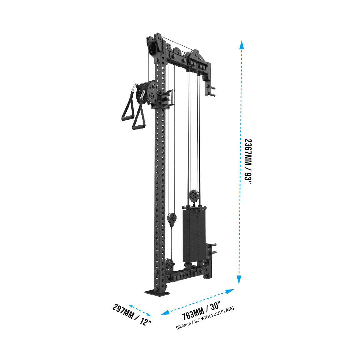 RX3 3000 Wall-Mounted Cable Tower