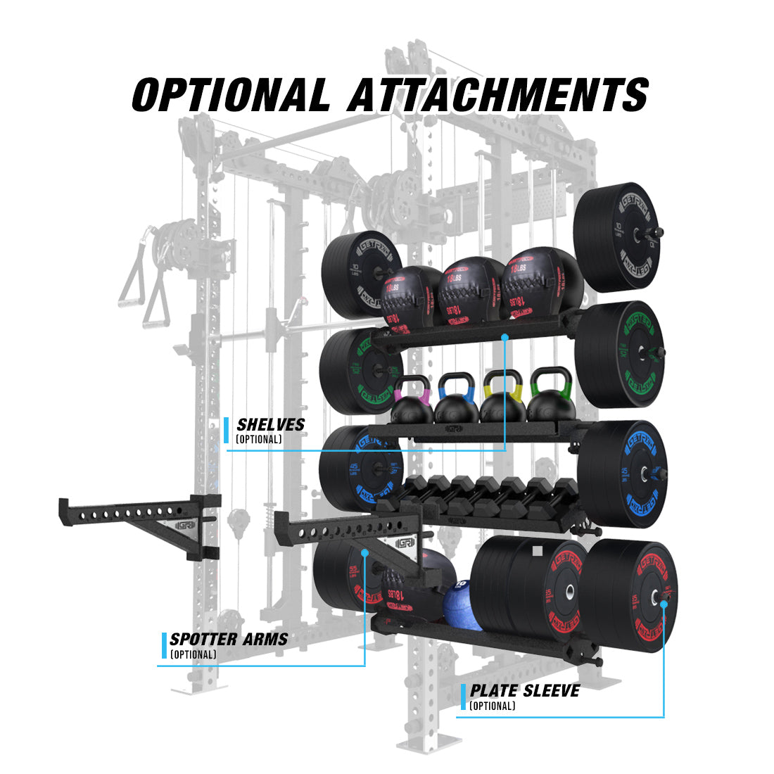 optional attachments