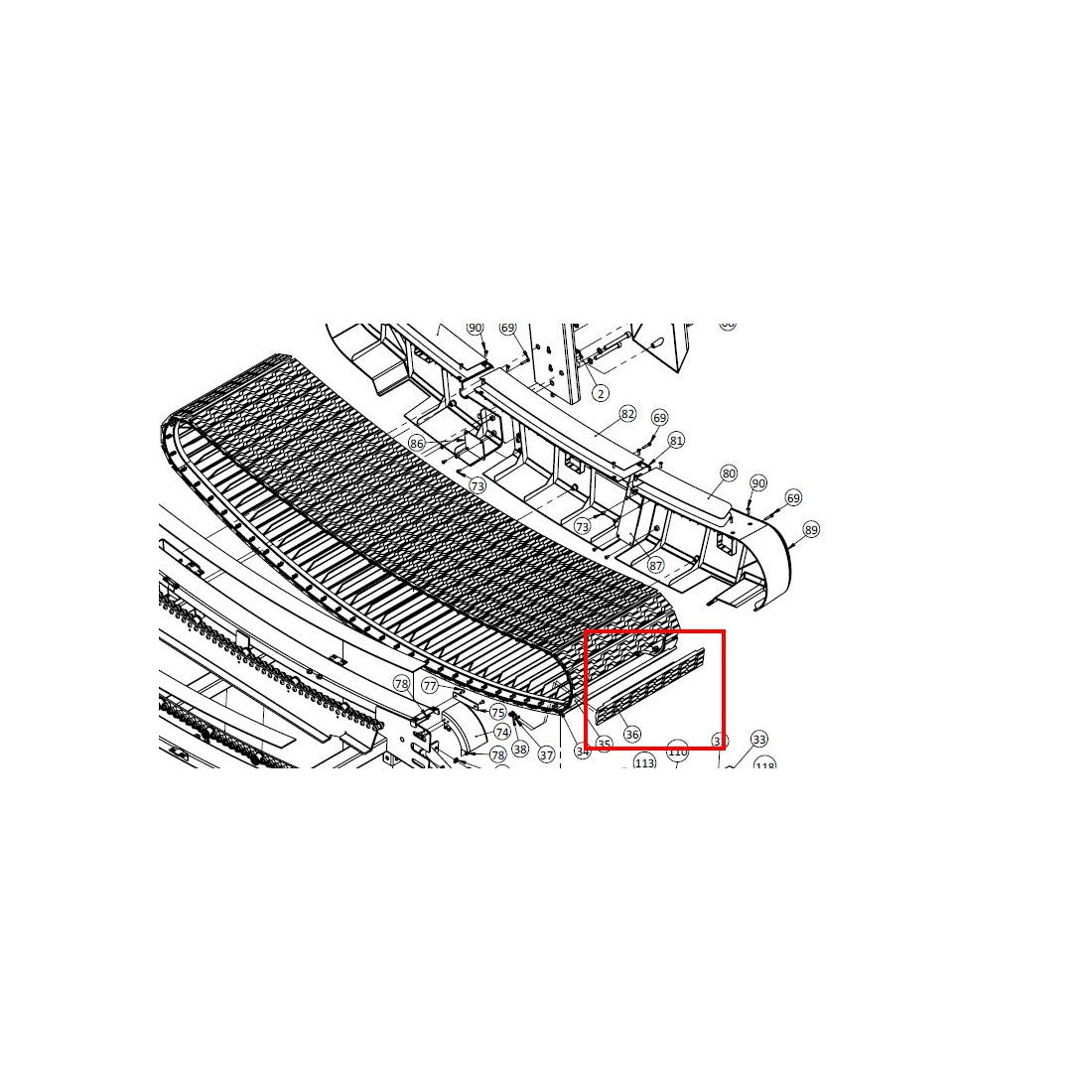 ACTAR-PT-36: Running Belt / Slat