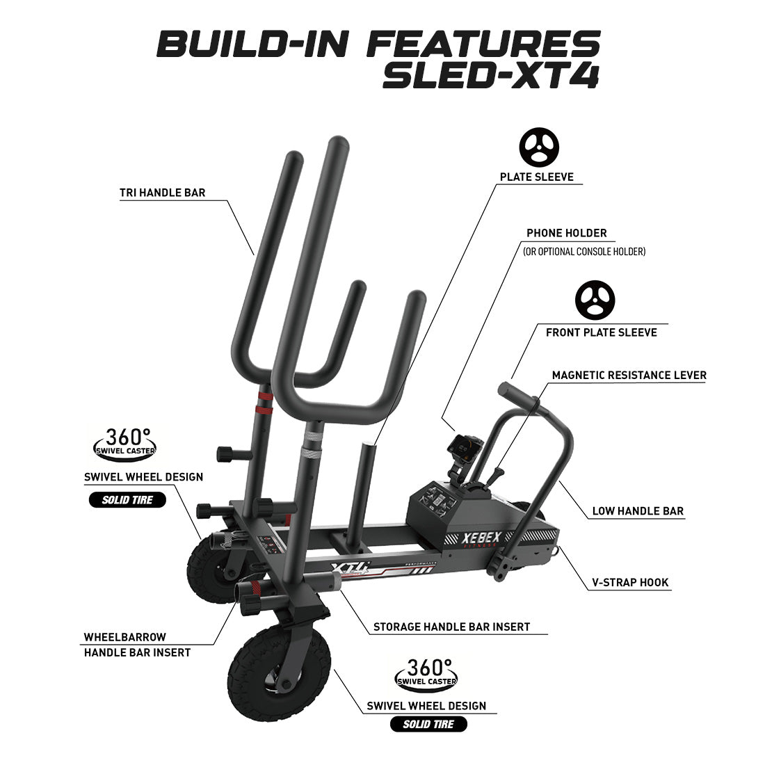 Xebex Fitness XT4 Sled