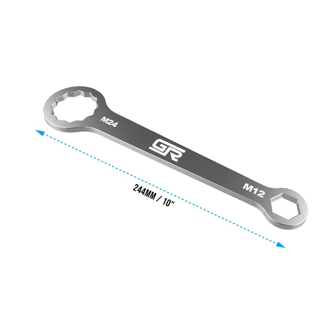 Wrench for M24 (36) and M12 (19) bolt sizes dimension