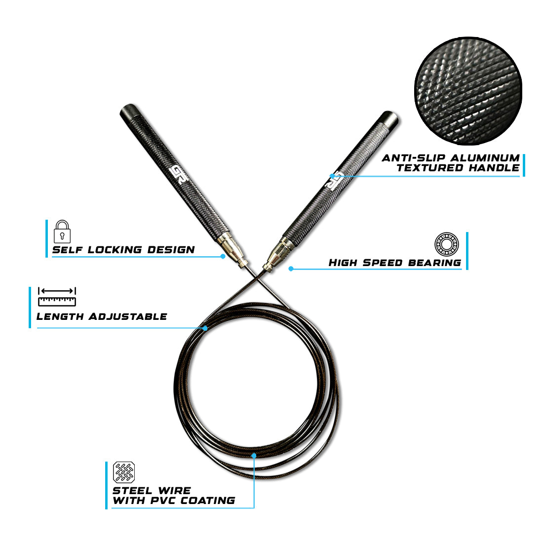 Quick Adjust QA-2 Speed Rope