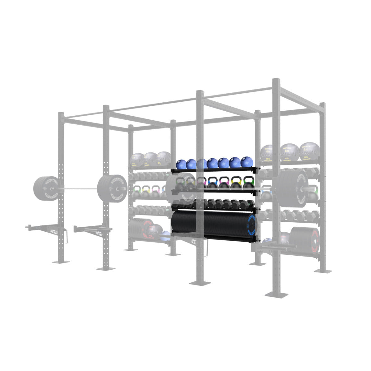 Add Shelf On Middle Side(add 4 shelves or choose other options in the description to complete)