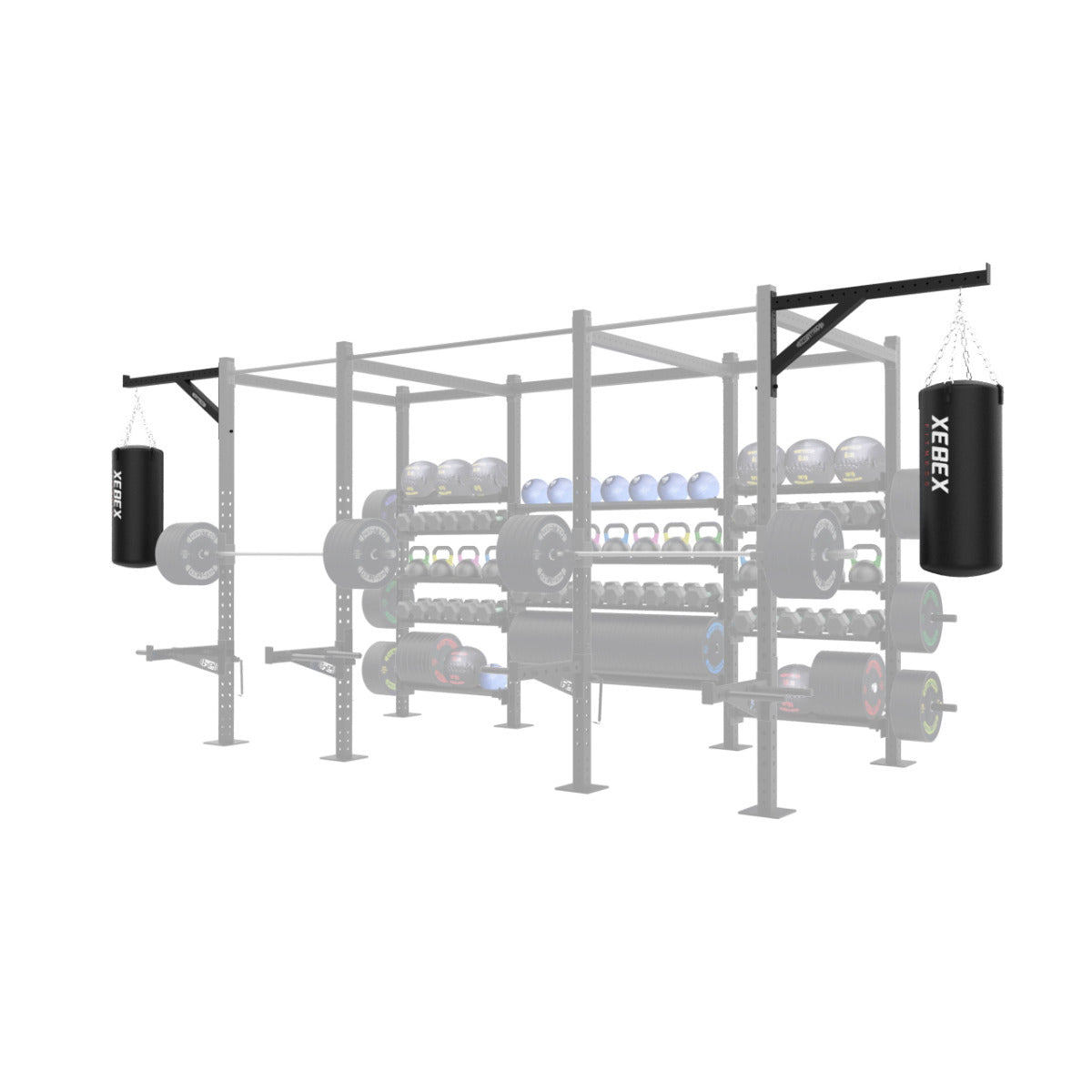 Add Heavy Bag Selection (add 2x A-Hanger + 2x Xebex Fitness Punching Bag)
