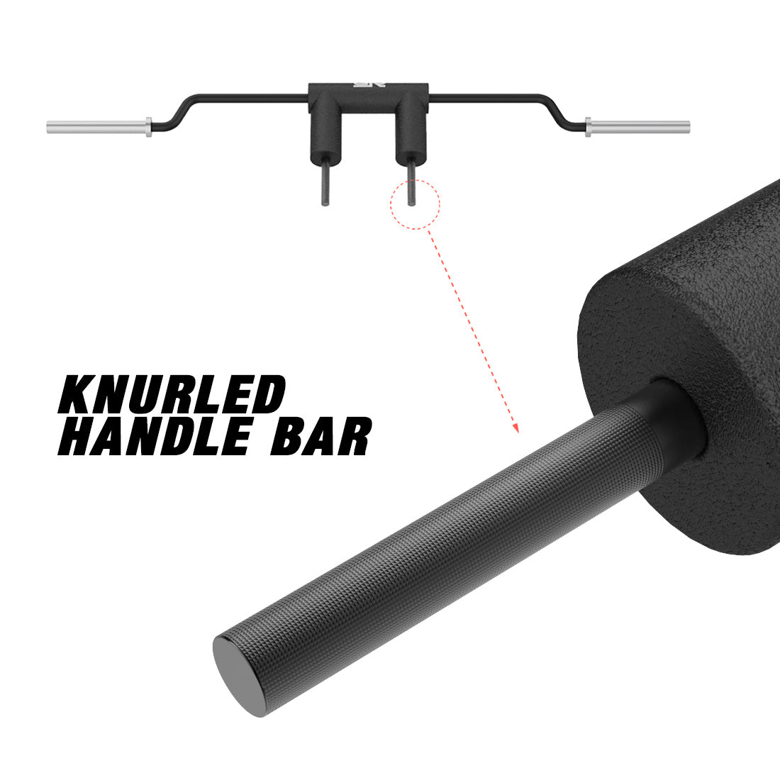 Safety Squat Bar 2000_Knurled bar