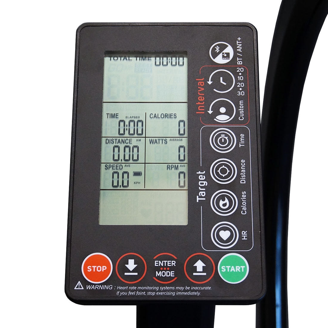 Xebex Fitness Air Bike Console with Bluetooth / ANT+ Connectivity