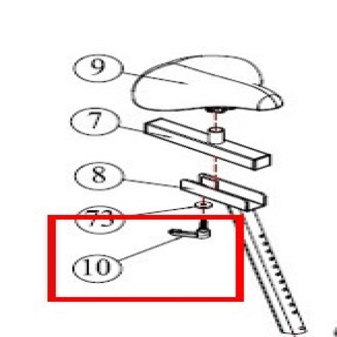 AB-1-PT-10: Seat Slider Adjustable Knob