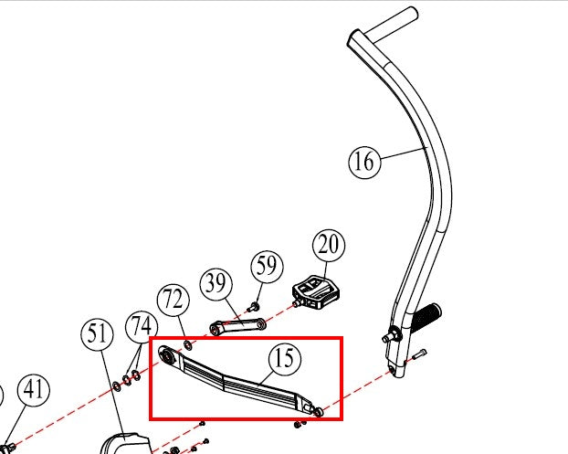 AB-1-PT-15: Connecting Arm Pair (left + right)