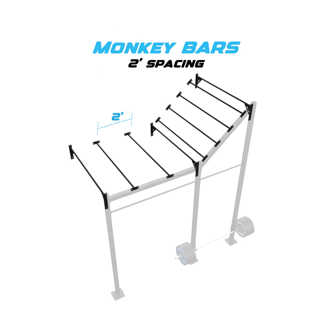 10' Wall Mount Builder® Pull Up Rig 2' Spacing
