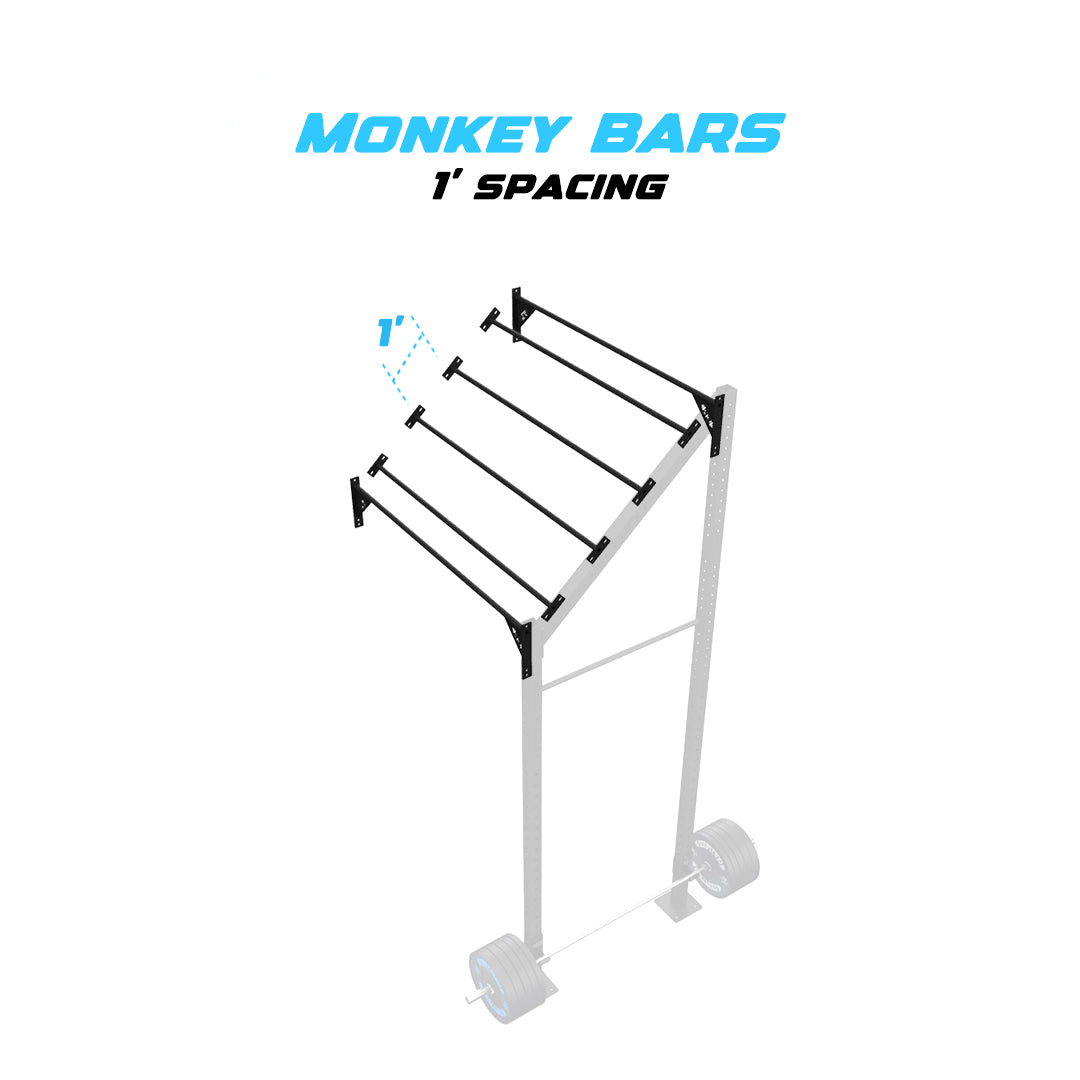 4' Wall-Mount Builder® Pull Up Rig 1' Spacing