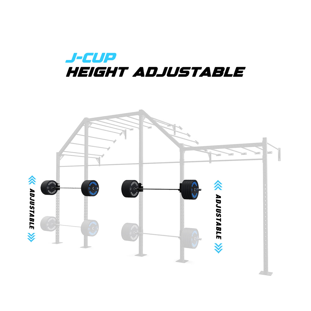 20' Wall-Mount Builder® Pull Up Rig J-Cup adjustability