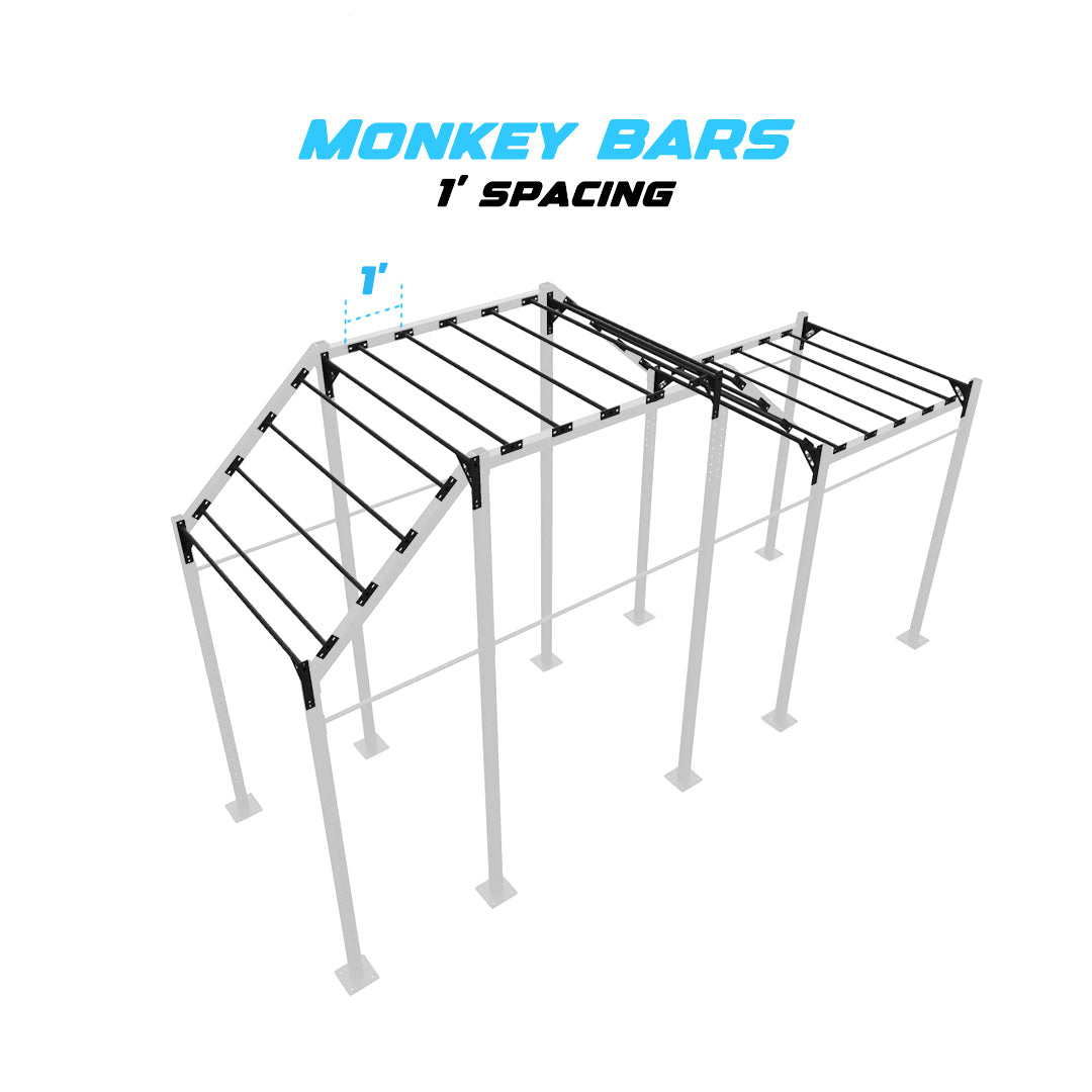 20' Freestanding Builder® Pull Up Rig 1' Spacing