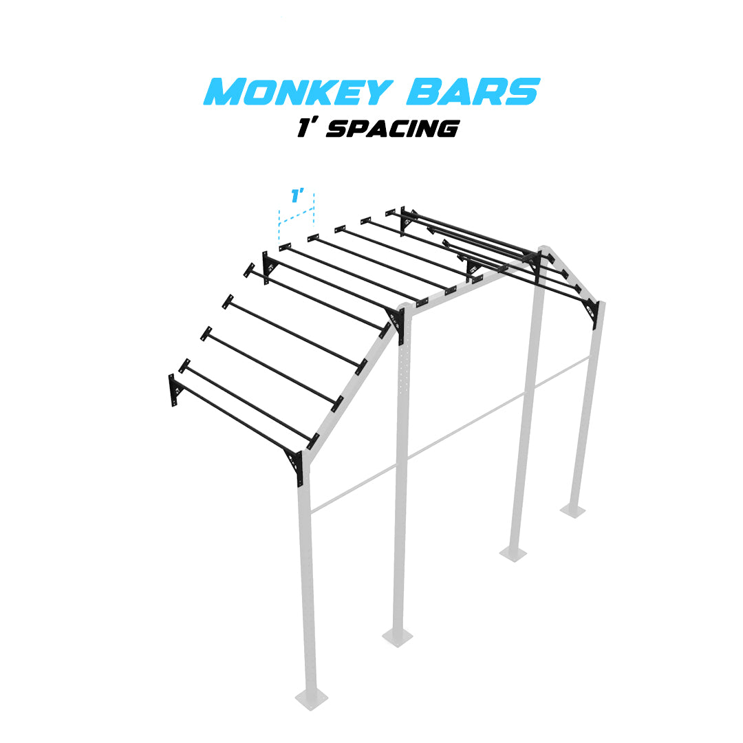 14' Wall-Mount Builder® Pull Up Rig 1' Spacing
