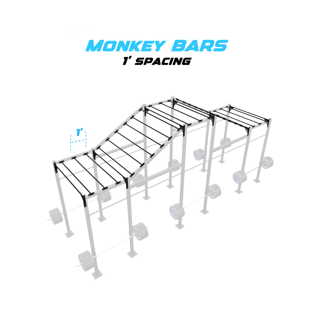 24' Freestanding Builder® Pull Up Rig 1' Spacing