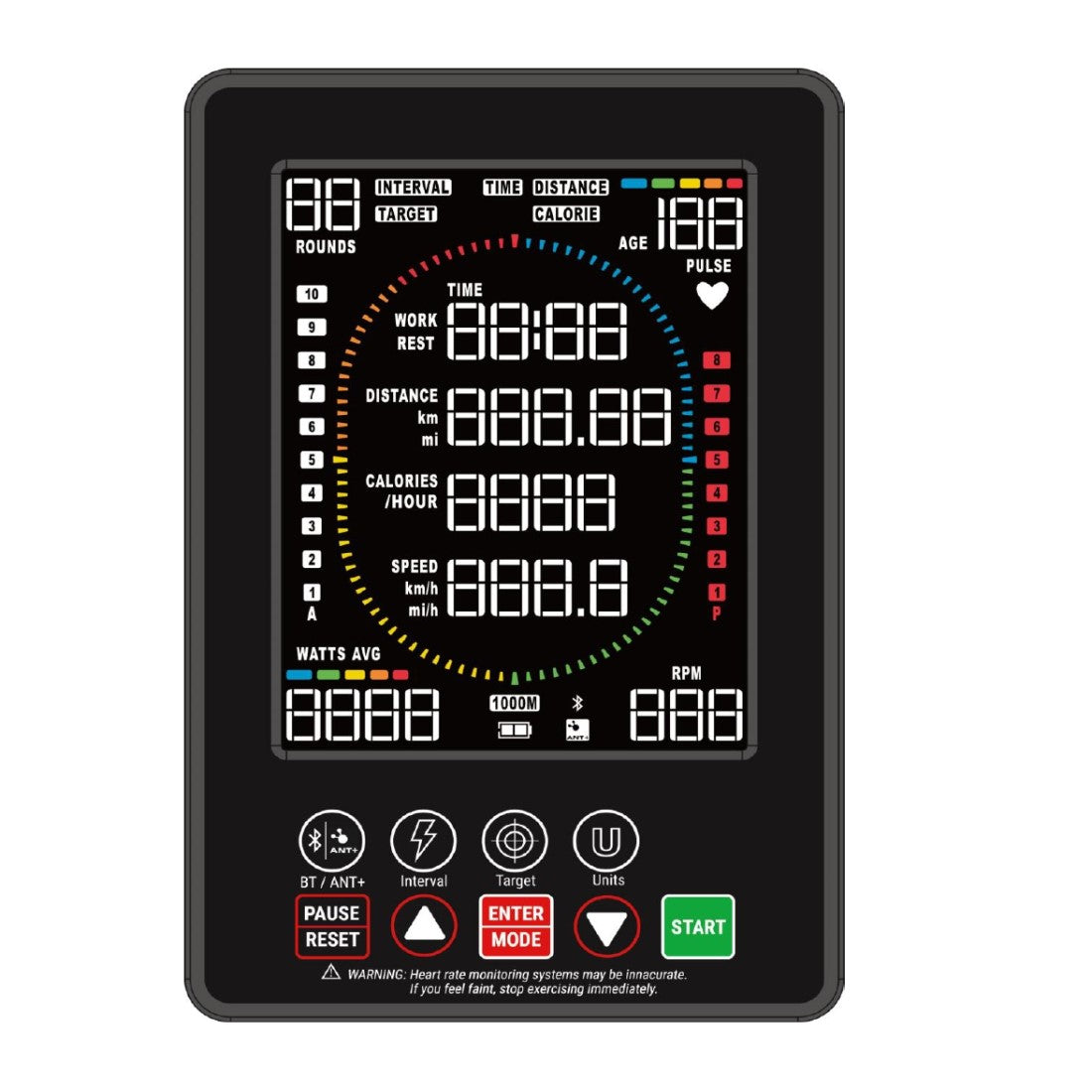 AMSB-03-PT-GBA: Bluetooth/ANT+ Console for AMSB