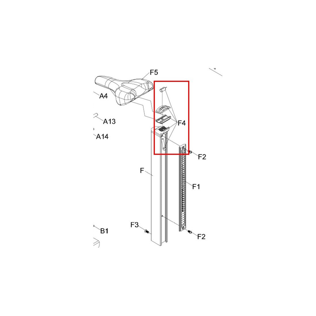 AMSB-PT-F4: Saddle Set for AMSB
