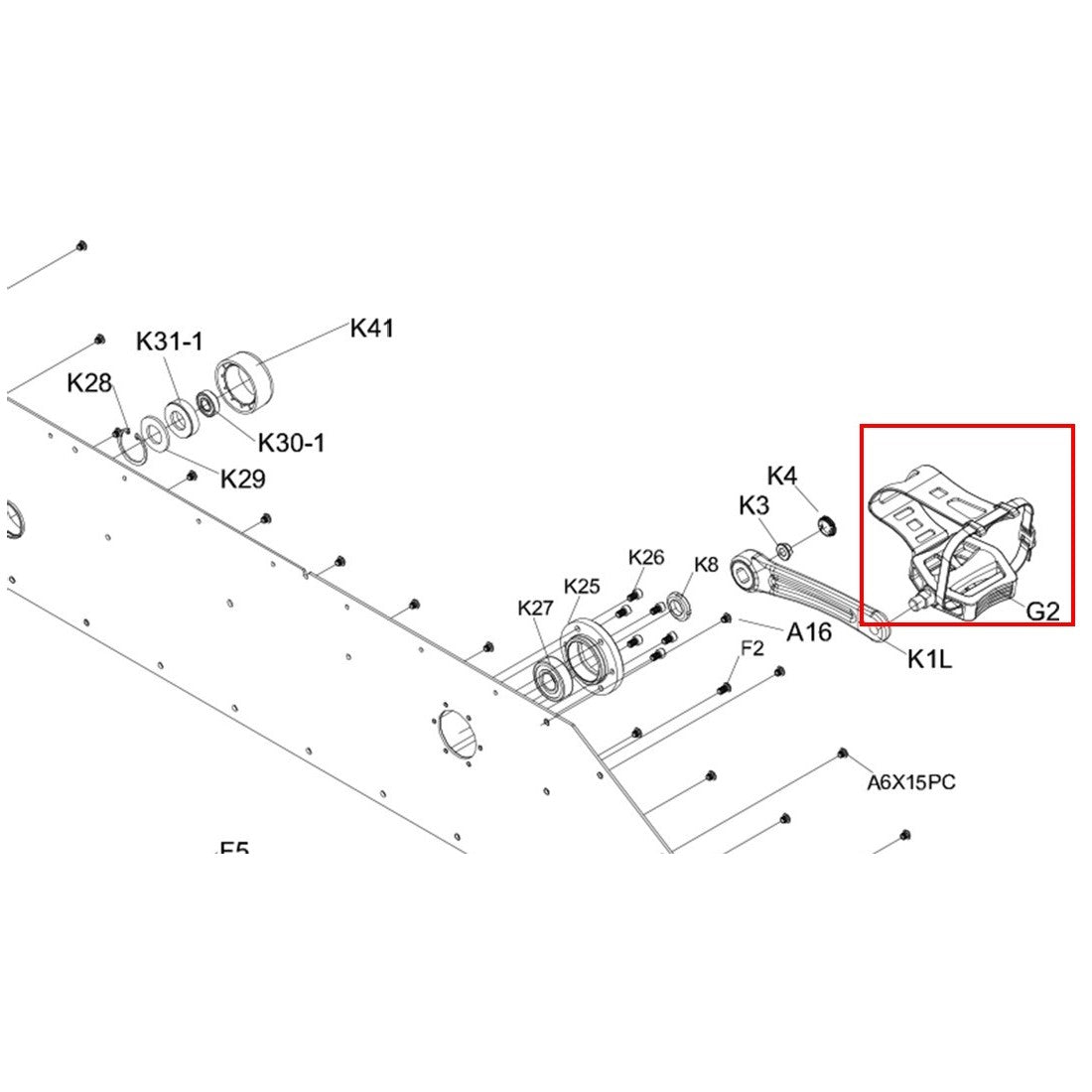 AMSB-PT-G2: Right Pedal