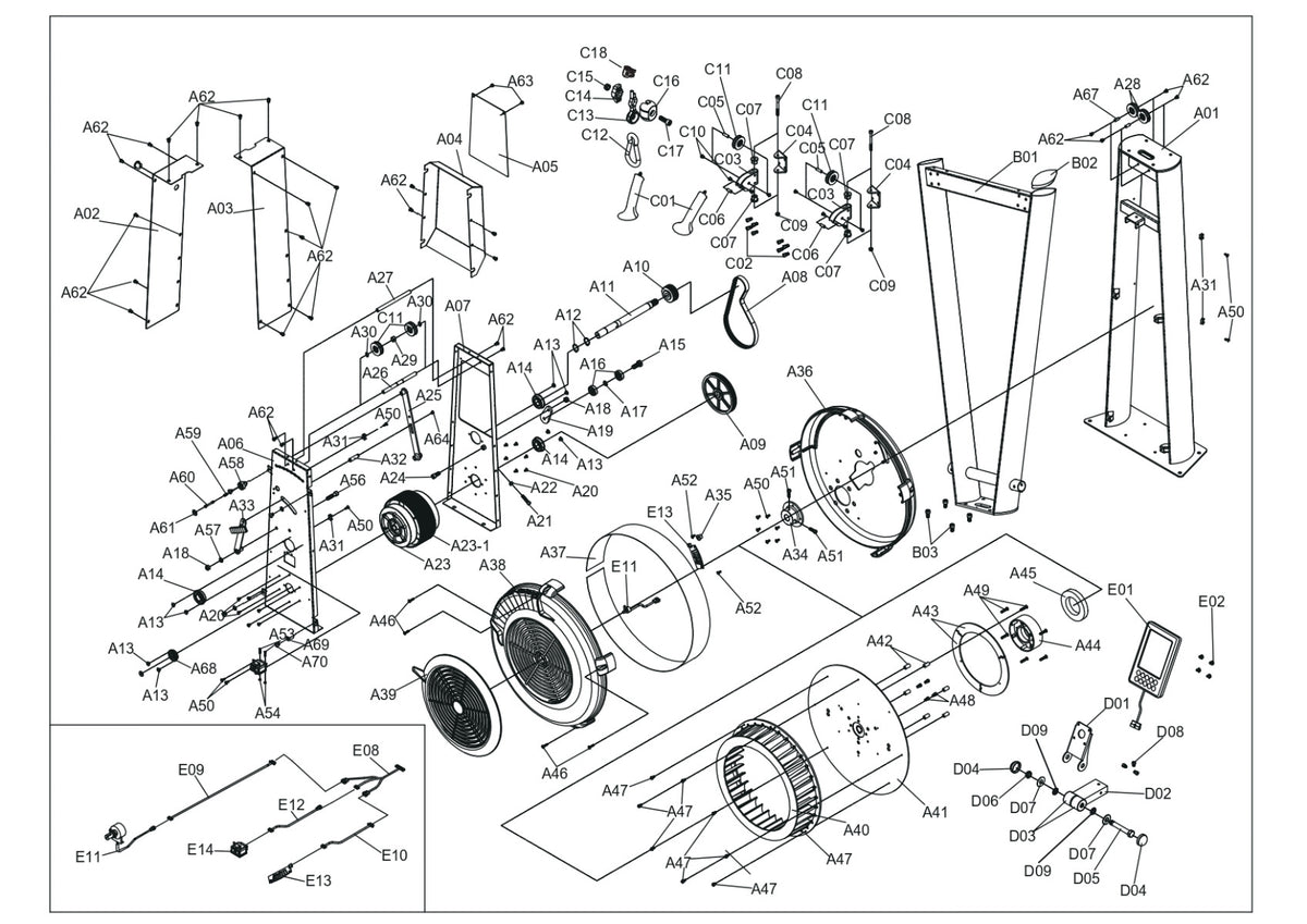 Xebex Fitness AirPlus Ski Trainer Smart Connect Assembly Manual