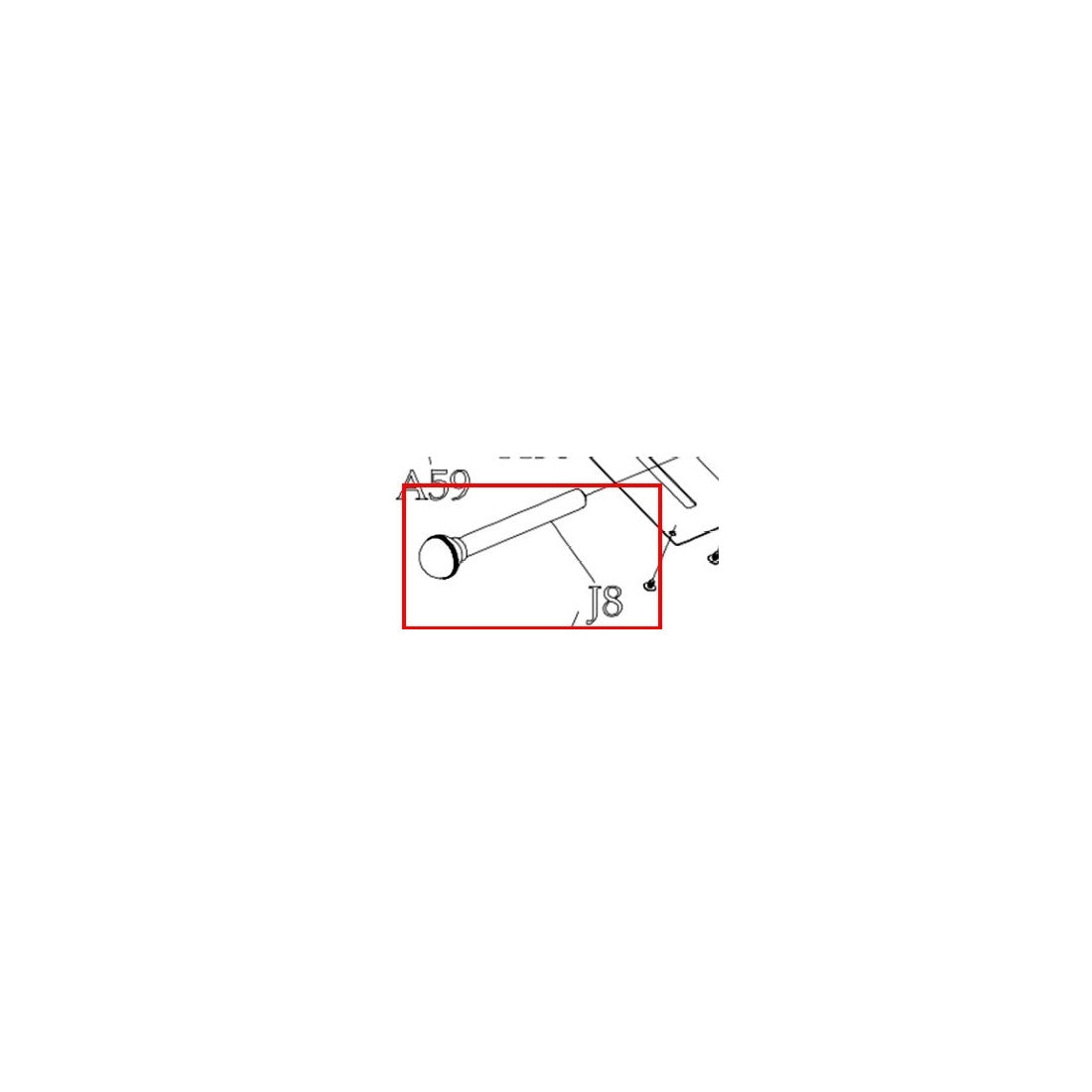 AR-2-PT-J8: Pull Pin for Xebex Fitness Rower 2.0