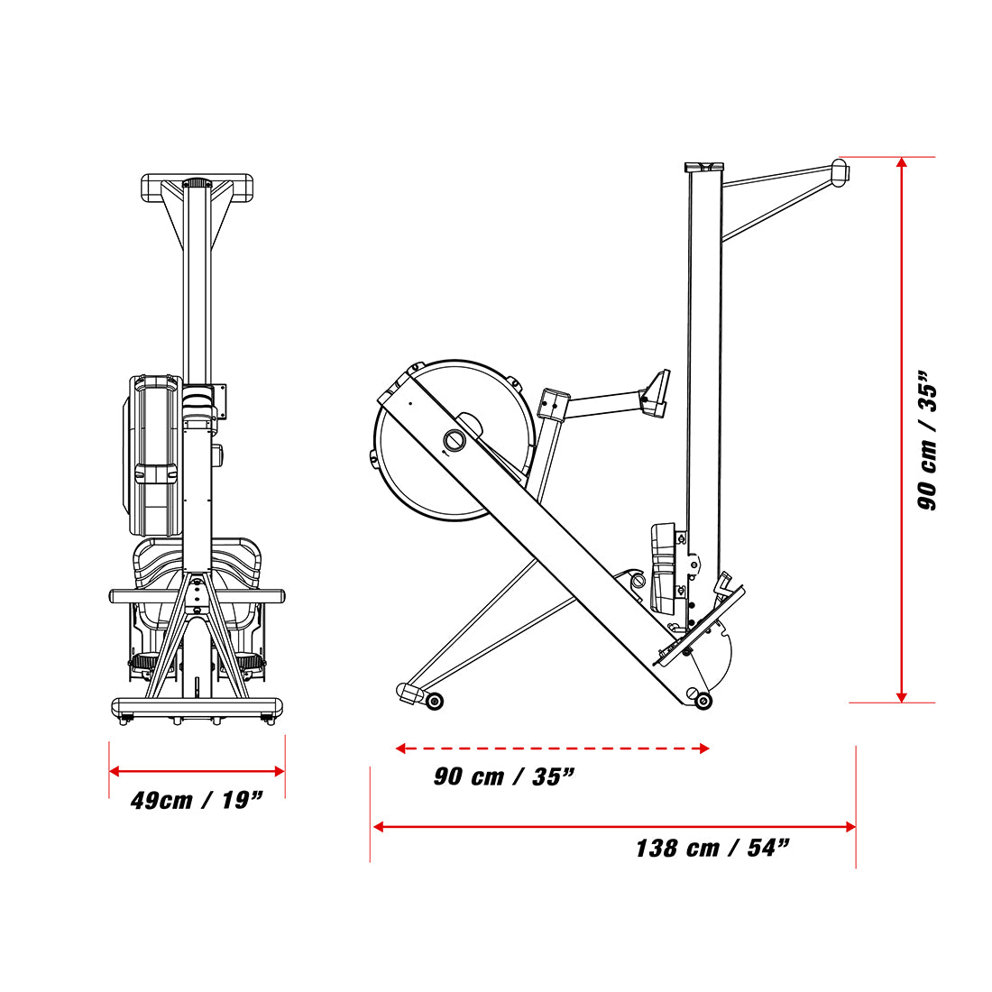 Xebex Air Rower 2.0 Smart Connect