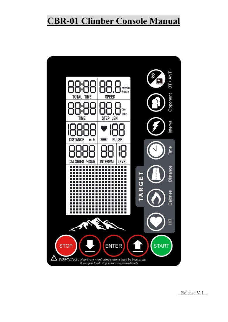 CBR-01-PT-22: Bluetooth/ANT+ Console