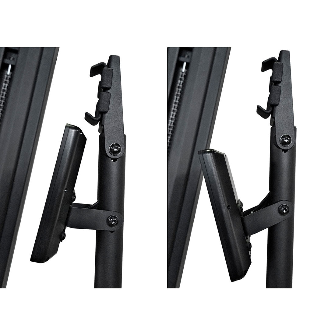Console tilts for viewing angles