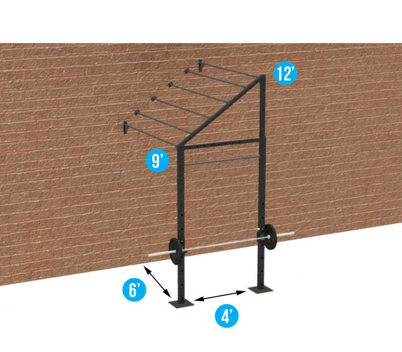 <p><b>Note:</b> Square Cross Bar beneath the ramps pictured but not included.</p>