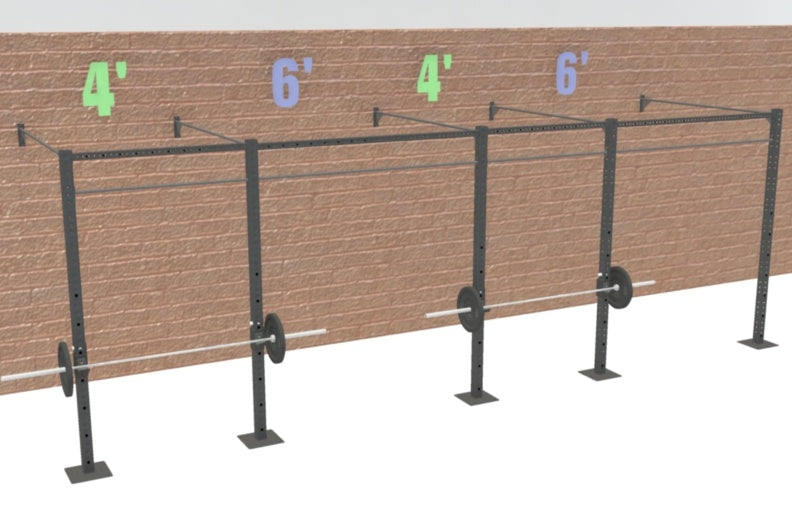 20' Wall-Mount Builder® Rig: Dual-Independent Bars