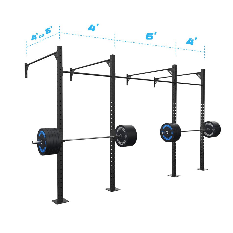14' Wall-Mount Builder® Rig: Single Bars