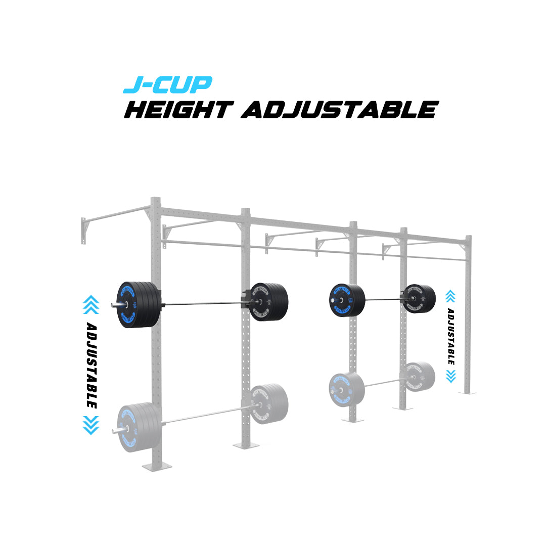 20' Wall-Mount Builder® Pull Up Rig J-Cup adjustability
