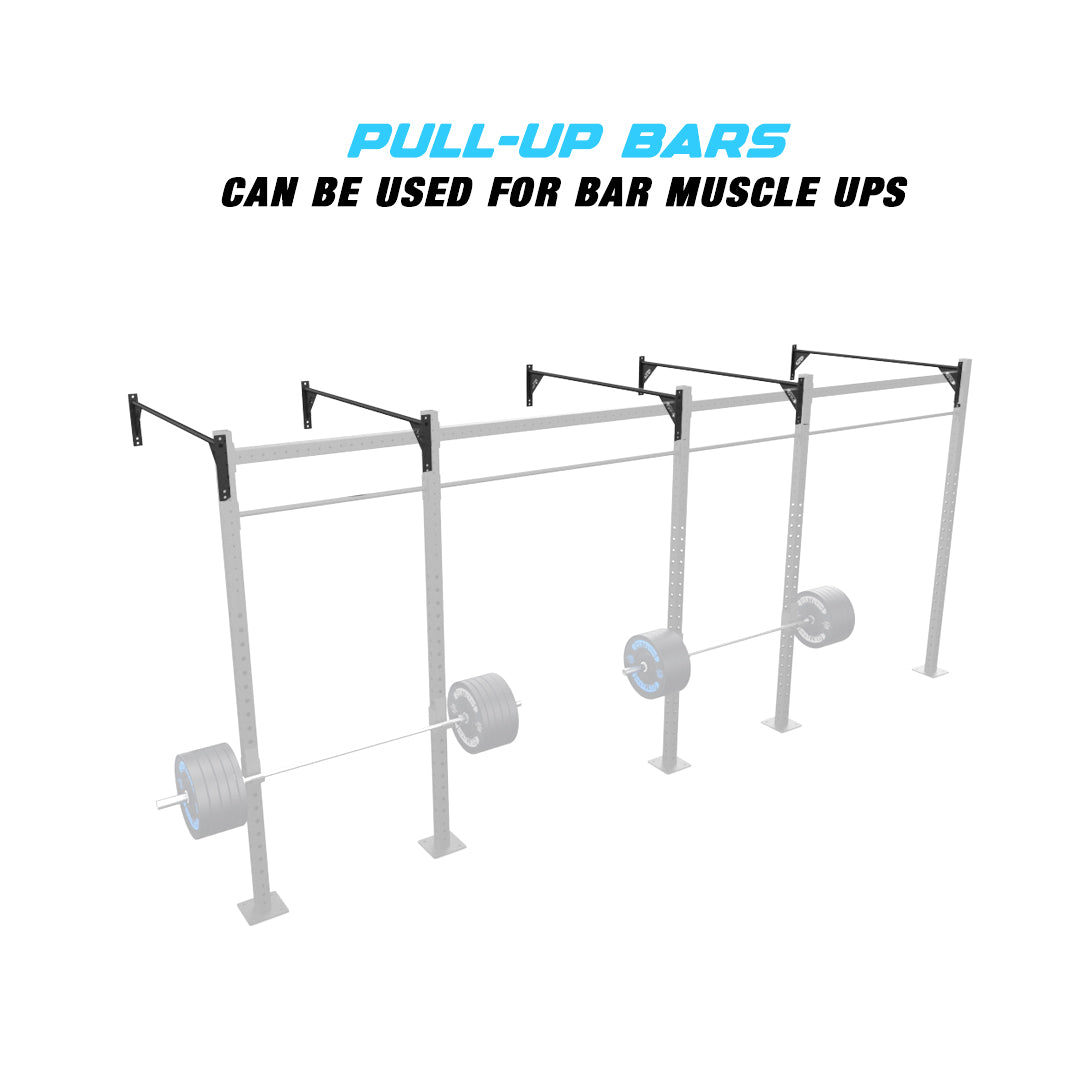 20' Wall-Mount Builder® Pull Up Rig Pull up Bar functions