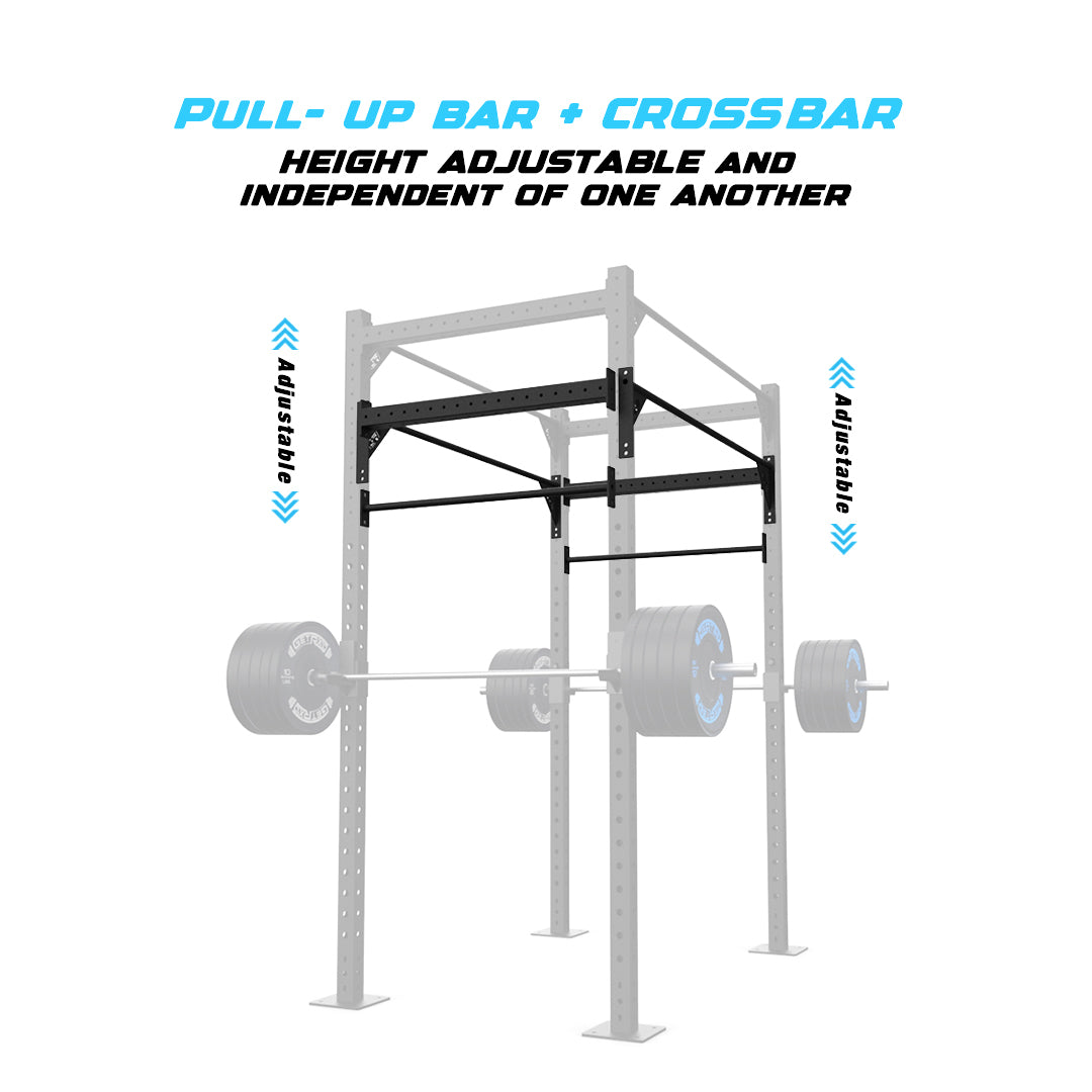 4' Freestanding Builder® Pull Up Rig Pull-Up Bar and Crossbar Adjustability