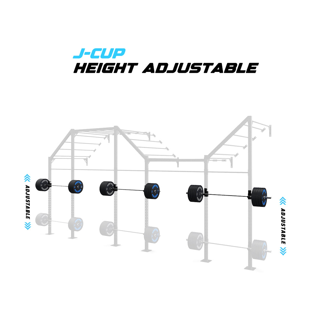 24' Wall-Mount Builder® Pull Up Rig J-Cup adjustability