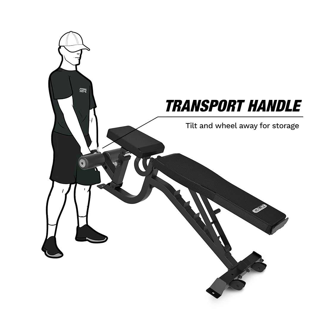 Easily move the bench for storage
