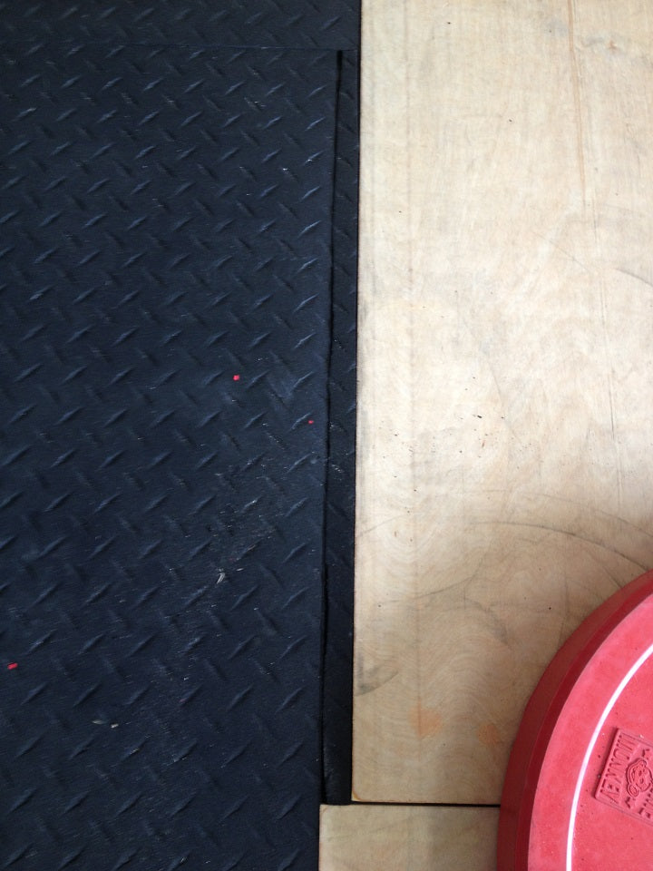 Get RX'd mats are easily cut to fill in gaps
