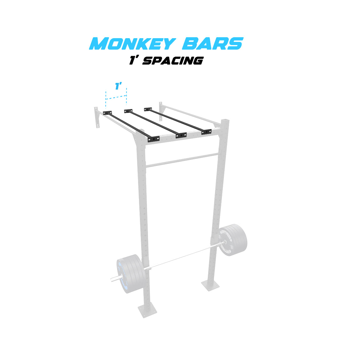 4' Wall Mount Builder® Pull Up Rig 1' Spacing