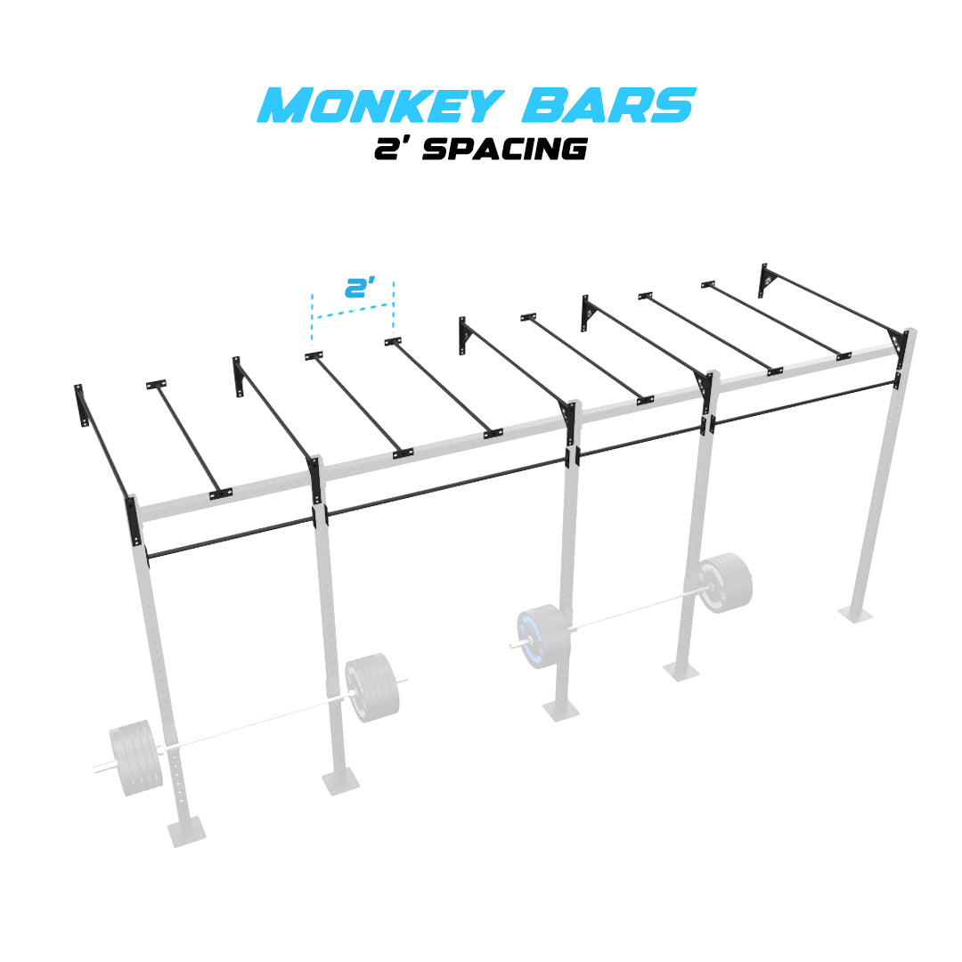 20' Wall-Mount Builder® Pull Up Rig 2' Spacing