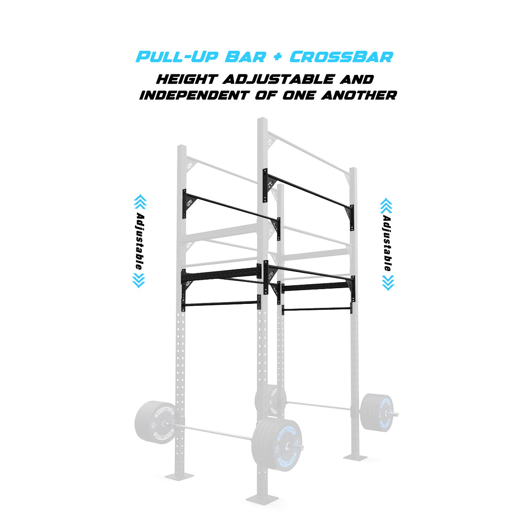 4' Freestanding Builder® Pull Up Rig Pull-Up Bar and Crossbar Adjustability
