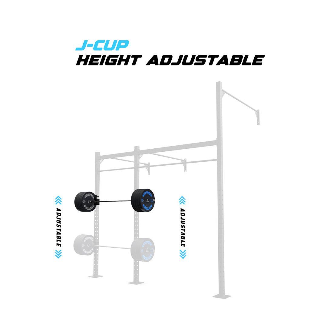 10' Wall-Mount Builder® Pull Up Rig J-Cup adjustability