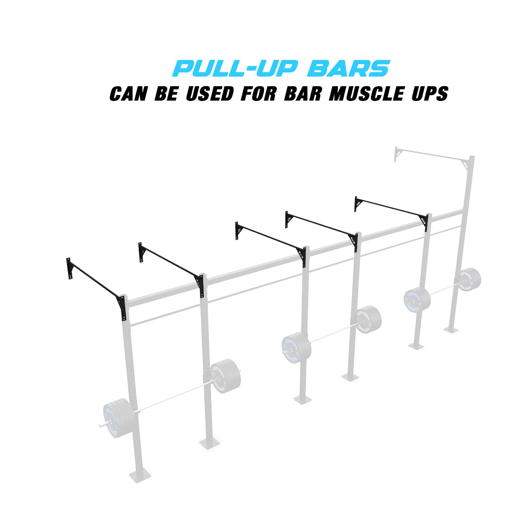 24' Wall-Mount Builder® Pull Up Rig Pull up Bar functions