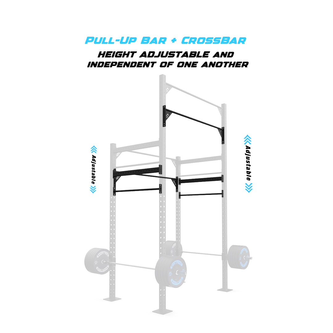 Powder-Coated Backyard Builder® RMU Pull Up Rig Pull-Up Bar and Crossbar Adjustability