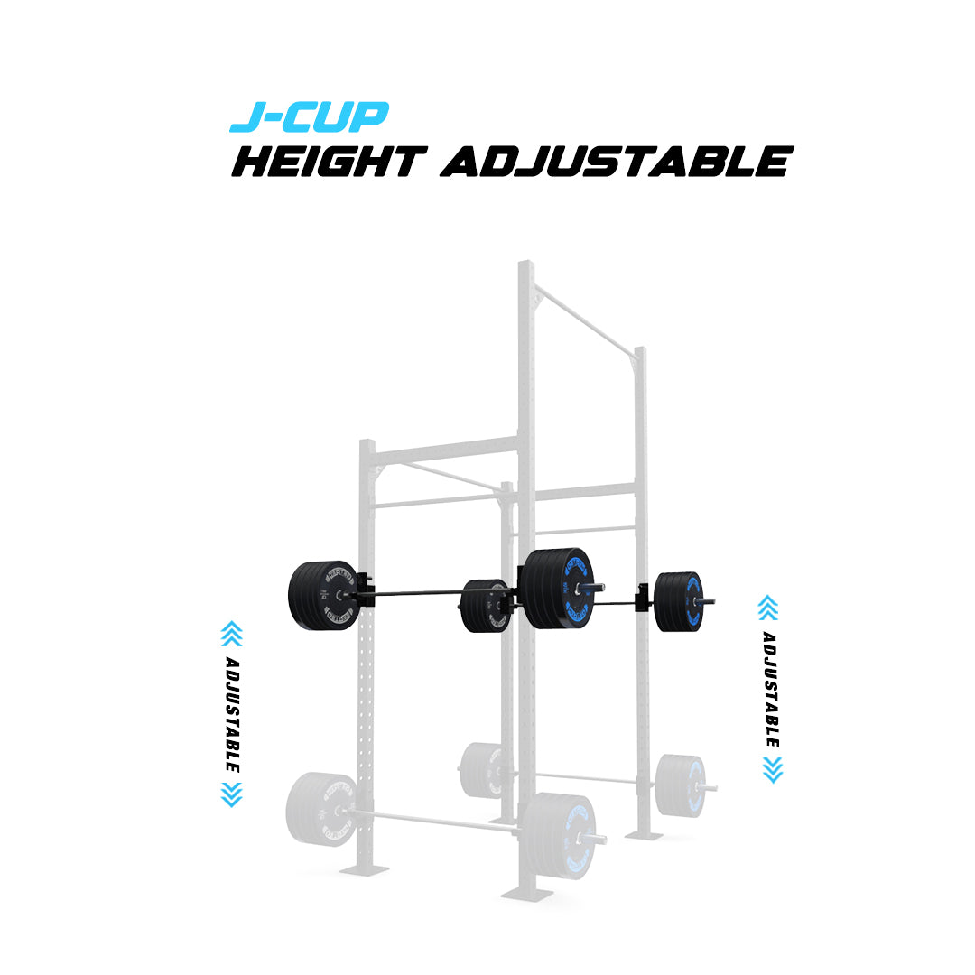 Powder-Coated Backyard Builder® RMU Pull Up Rig J-Cup adjustability
