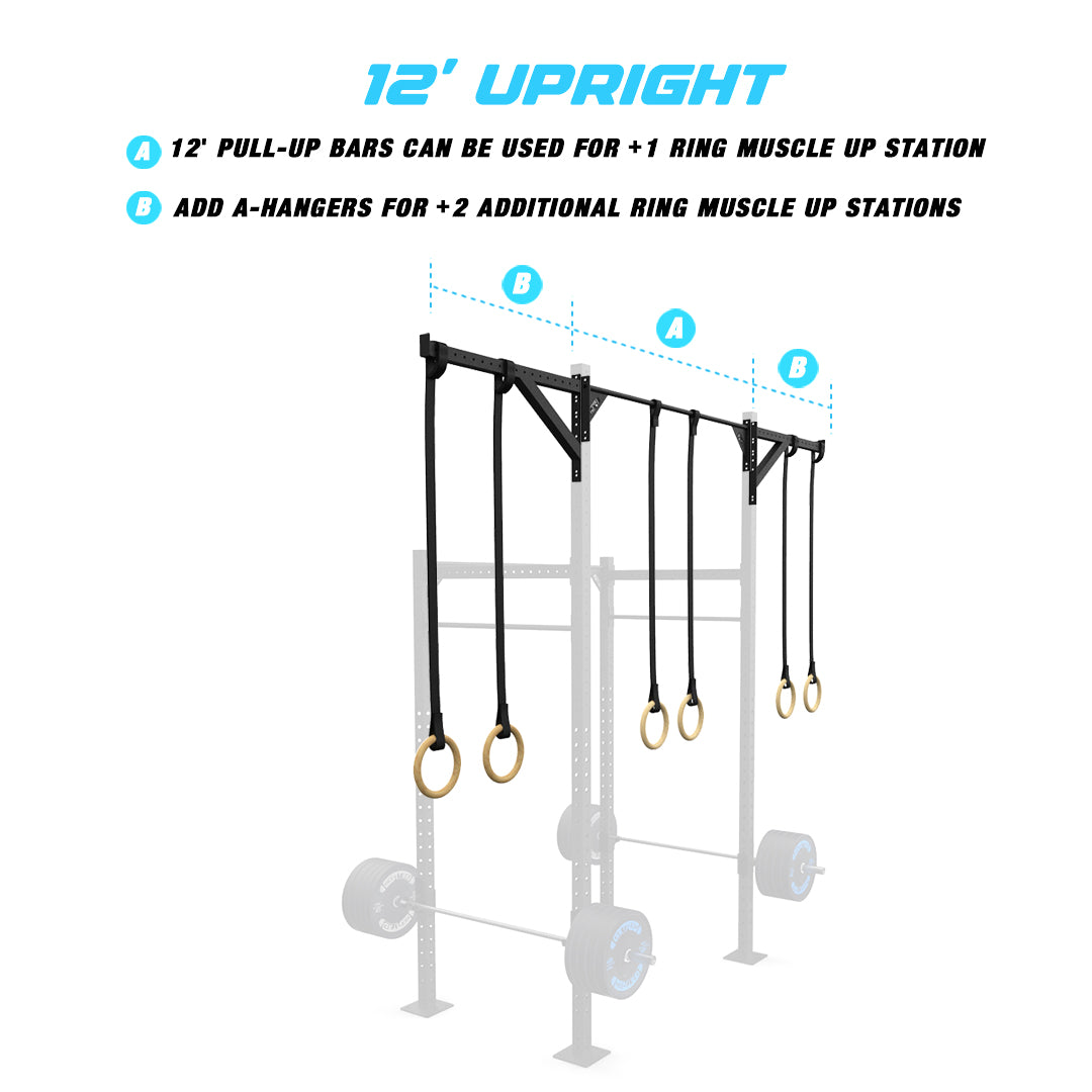 Powder-Coated Backyard Builder® RMU Pull Up Rig 12' Upright Features
