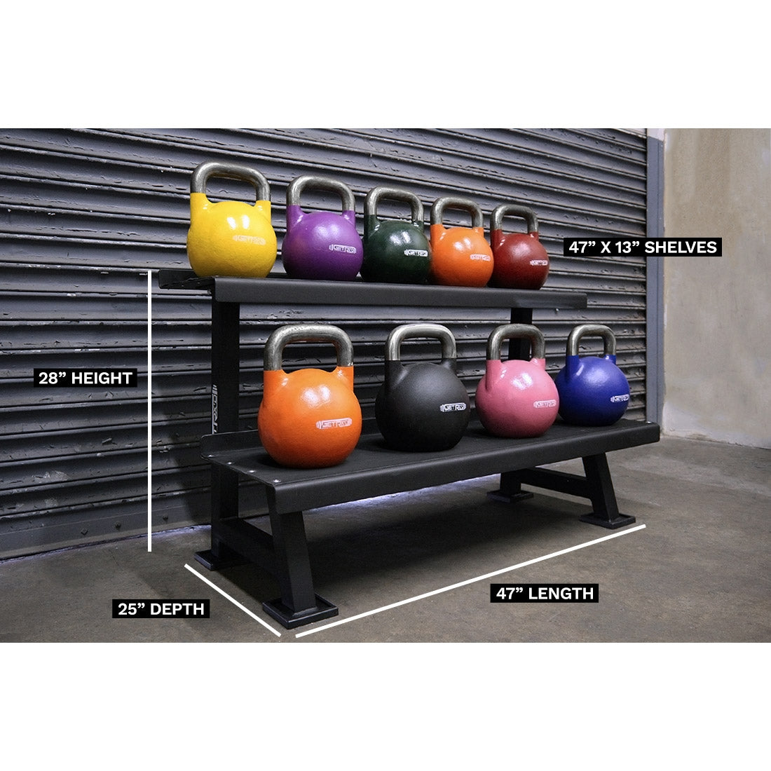 Kettlebell/Dumbbell Rack