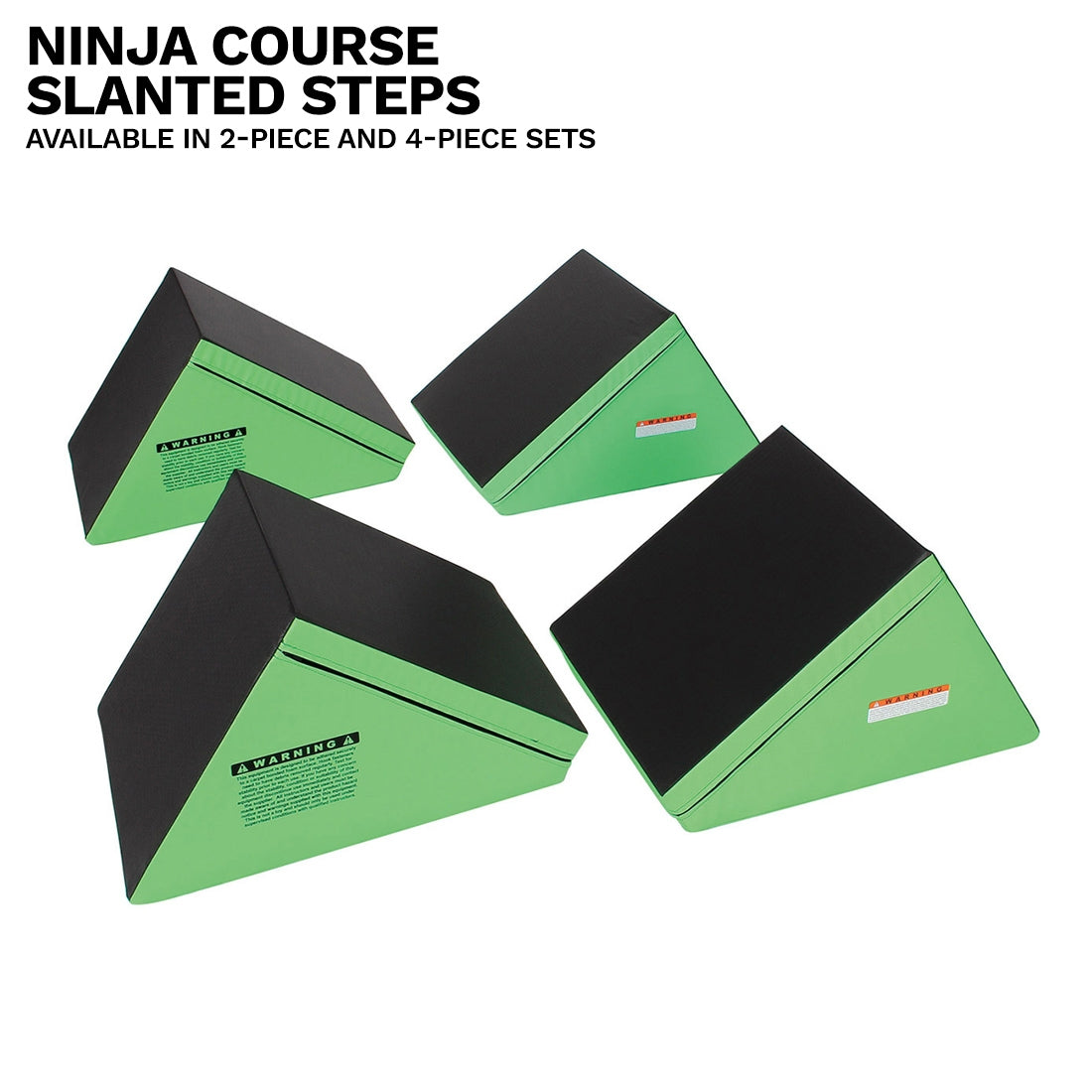 NBRT-NS-202 / NBRT-NS-204: Ninja Course Slanted Steps Set of 2 and Set of 4