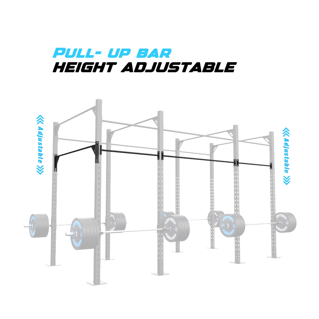 14' Freestanding Builder® Pull Up Rig Pull-Up Bar Adjustability